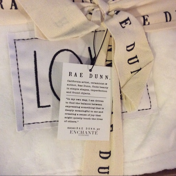 Rae Dunn White Plush Throw - Picture 3 of 3